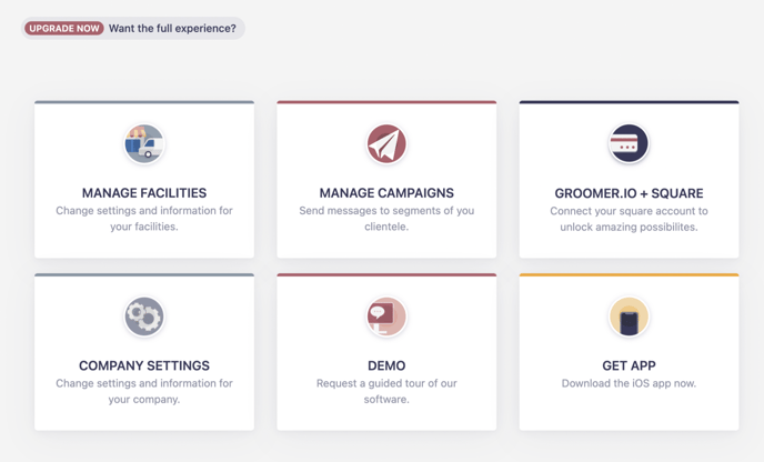 Groomer.io desktop settings page